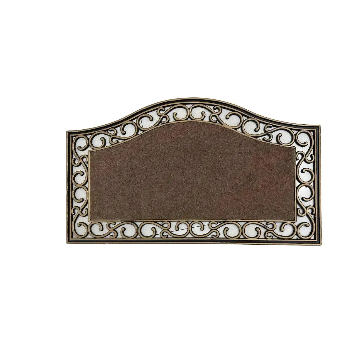 Paillasson avec moquette dorée dimensions 75cm x 45cm