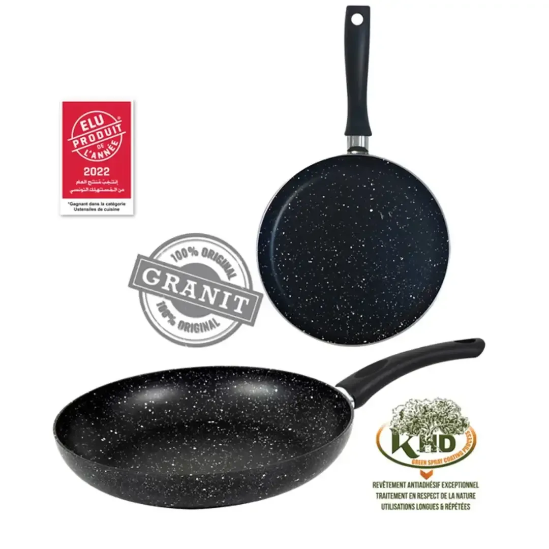 Lot poêle ø26cm+Crepière ø28cm COOK'ART