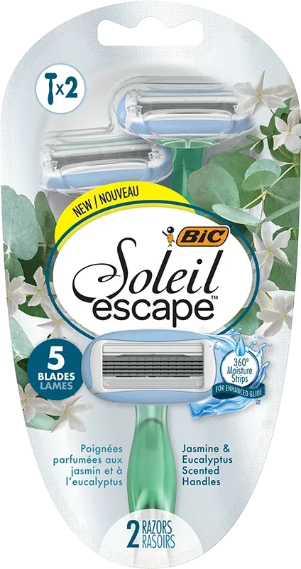 Rasoirs jetables 5 lames Soleil escape