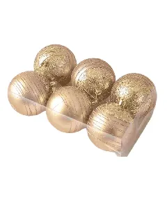 Lot de 6 Boules Multi-Couleurs