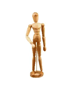 Mannequin homme en bois de 30cm