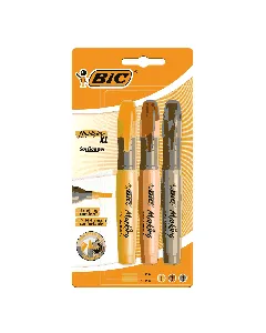 Blister de 3 Surligneurs BIC Brite Liner XL