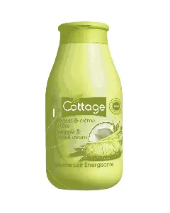 Lait de douche énergisante ananas et crème de coco COTTAGE