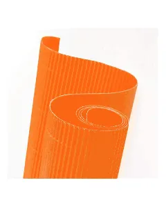 Papier carton ondulé couleur orange