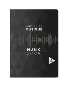 Cahier de musique couverture cartonnée 90g