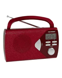 Radio portable rouge