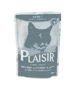 Aliments pour chats au bœuf et à la dinde