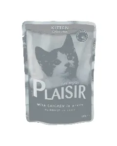 Aliments pour chats au poulet en sauce