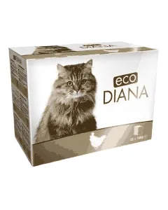 Lot de 12 pochons de 100g pour chat au poulet