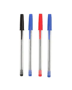 Lot de 4 stylos à bille Couleurs Assortis