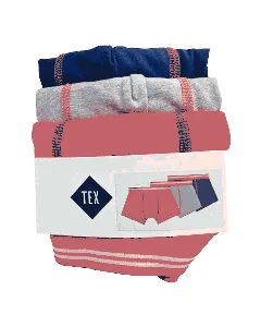 Lot de 3 boxers unis Navy