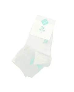 Lot de 3 chaussettes blanches