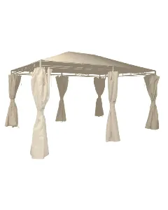 Tonnelle de jardin beige 3x4 m