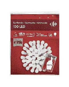 Guirlande 100 Boules LED blanches