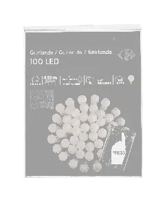 Guirlande 100 boules LED Blanc Chaud