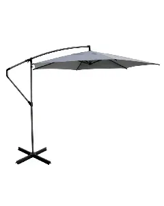 Parasol excentré 300 couleur anthracite