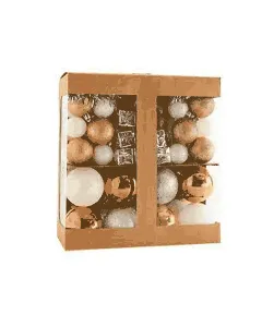 Lot de 100 boules cuivre et argent