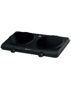 Plaque de cuisson électrique 2 feux 2500W noir MANDINE