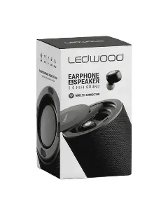 Enceinte portable + écouteurs noir