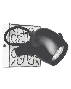 Applique murale acier noir Lapas Luxa Lighting BRILLANT