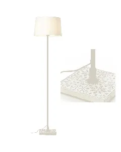 Lampadaire blanc crème max 40W Tavira Luxa Lighting BRILLANT