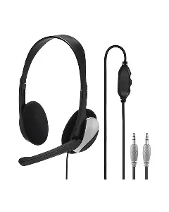 Micro casque filaire noir