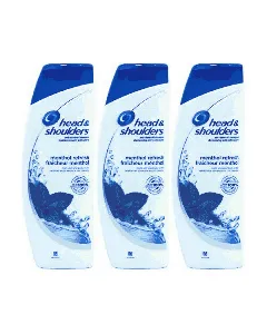 Lot de 3 shampooings Menthol Fresh