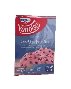 Préparation de cookies vanille