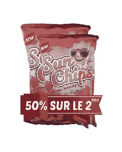 Lot de 2 sachets de pommes chips