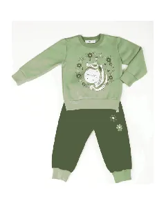 Jogging bébé pour fille vert