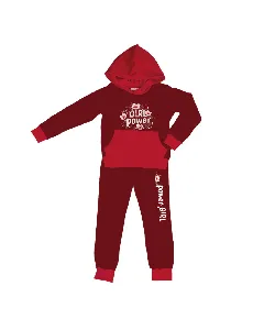 Jogging pour fille noir fuchsia