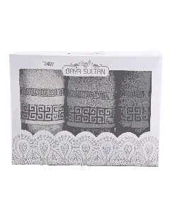 Coffret de 3 serviettes de toilettes en coton