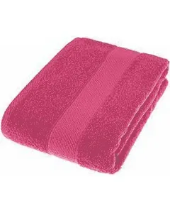 Drap de douche velours face rasé fuchsia