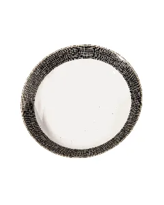 Assiette calotte Toile noir