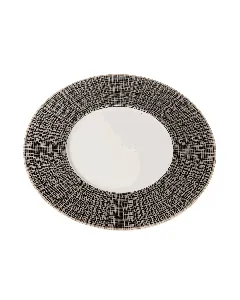 Assiette plate Toile noir