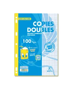 Double feuille 100 pages