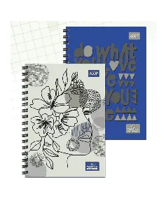 Cahier wiro couverture plastique 21x29.7cm 70g Fantaisie