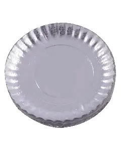 Assiette en carton argent Junior