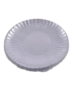 Assiette en carton modèle argent