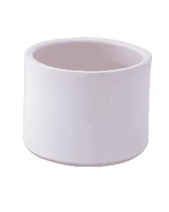 Pot cylindrique blanc