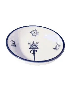 Assiette Calotte décorée diamètre 25cm