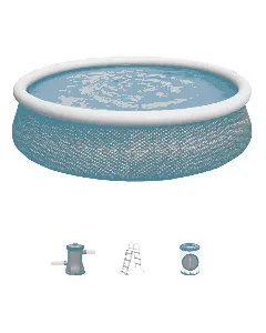 Piscine ronde gris Fast Set BESTWAY