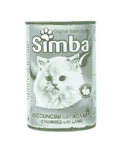 Aliment pour chat bouchées agneau