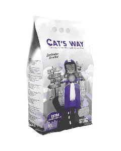 Litière absorbante pour chat à la lavande - 10L