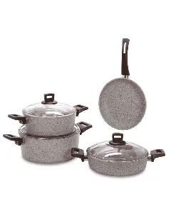 Batterie de cuisine en granite beige PRESTO