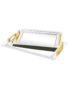 Set 2 plats en inox gold COUZINOX