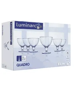 Coffret de 6 coupes à glace Quadro LUMINARC