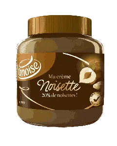 Crème à tartiner duo aux noisettes et lait