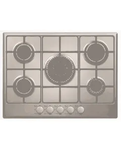 Plaque de cuisson 5 feux Inox