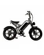 Moto vélo électrique - Noir & Gris